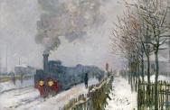 Claude Monet, Il treno nella neve. La locomotiva, 1875. Olio su tela, 59 x 78 cm. Parigi, Musée Marmottan Monet, Dono Eugène e Victorine Donop de Monchy, 1940 - © Musée Marmottan Monet, Paris